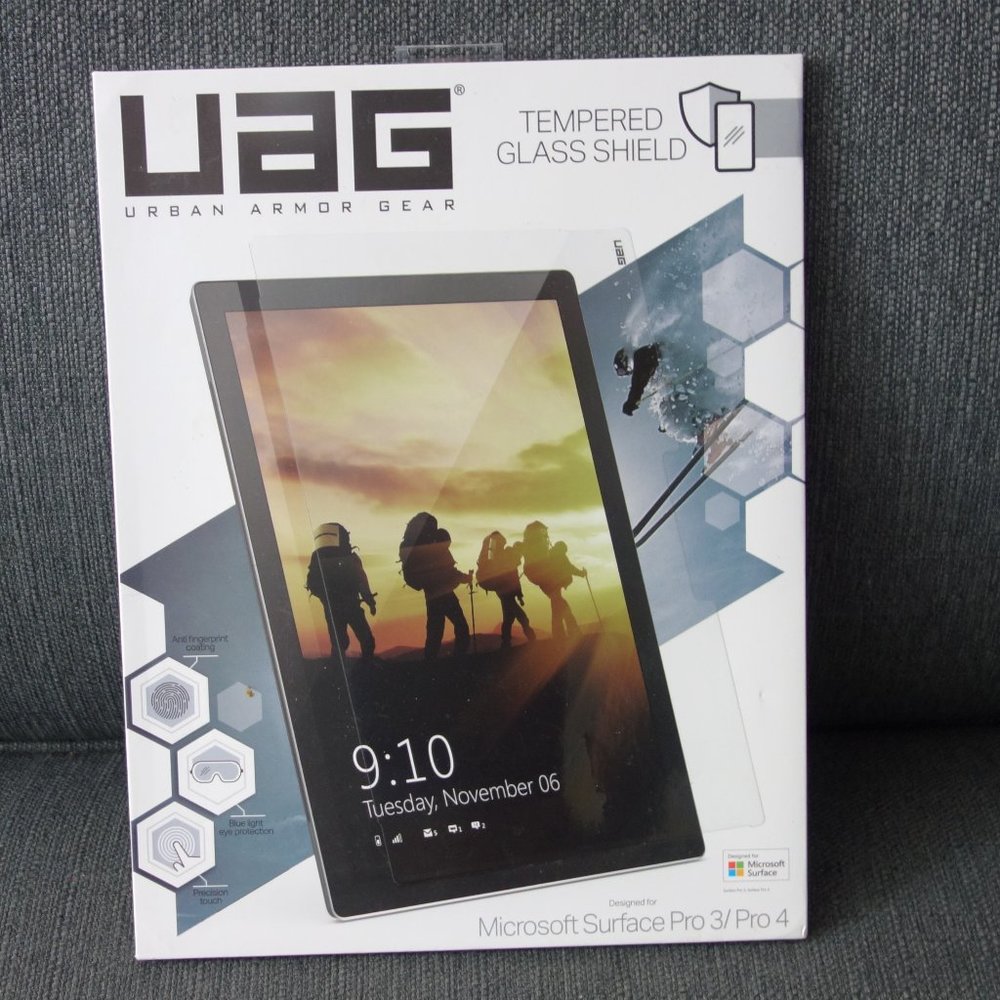 UAG Tempered Glass Shield for Microsoft Surface Pro 3/Pro 4 *Never Used-in Box*